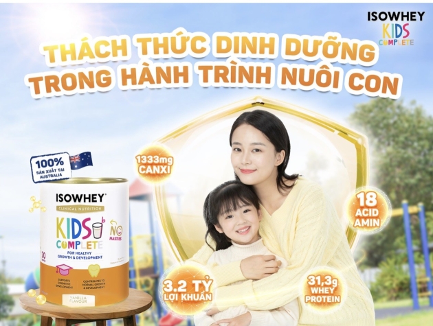 IsoWhey Kids đồng hành cùng mẹ trong hành trình cùng con khôn lớn